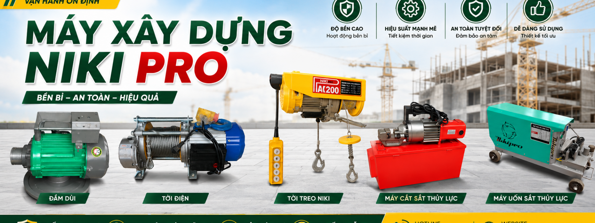  MÁY XÂY DỰNG NIKI PRO CHÍNH HÃNG – ĐA DẠNG MẪU MÃ, GIÁ TỐT