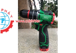 Máy khoan vặn vít dùng Pin Bosszet đầu 10 màu xanh (Pin cắm)