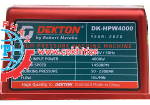 Máy rửa xe cao áp DEKTON 4000W -DK-HPW4000