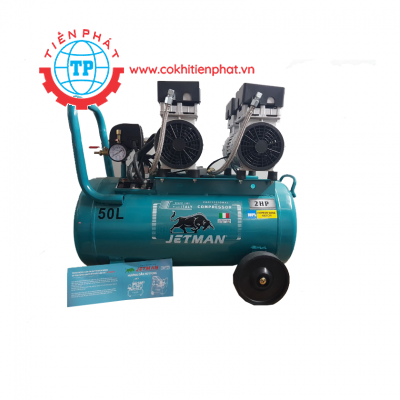 Máy nén khí không dầu JETMAN 50L -2 đầu nén