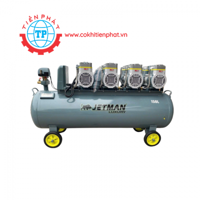 Máy Nén Khí Không Dầu Jetman 150L 8Hp NKF-1600x4T150 Lên Hơi Nhanh