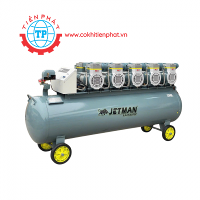 Máy Nén Khí Không Dầu Jetman 200L 10Hp NKF-1600x5T200 Lên Hơi Nhanh