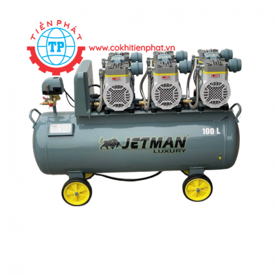 Máy Nén Khí Không Dầu Jetman 100L 6Hp NKF-1600x3T100 Lên Hơi Nhanh